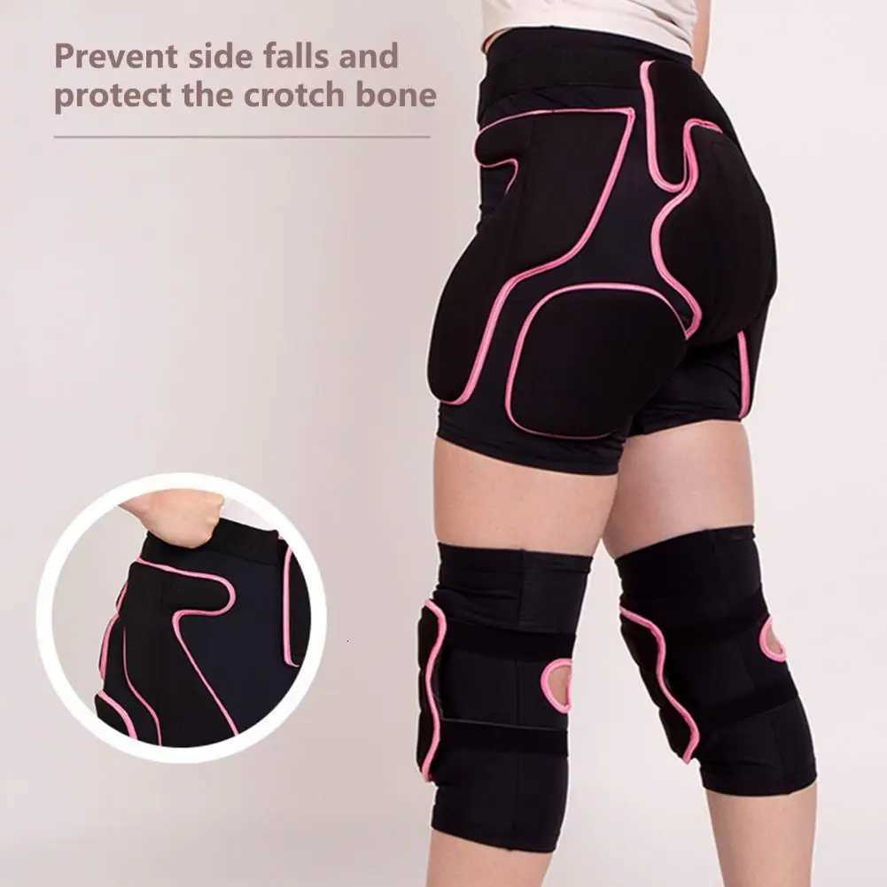 1 PcPair Skating Protective Gear Vibration Damping Shock Absorption Ergonomics Thickened Ski Knee And Hip Pads Skiing SuppliesW251024