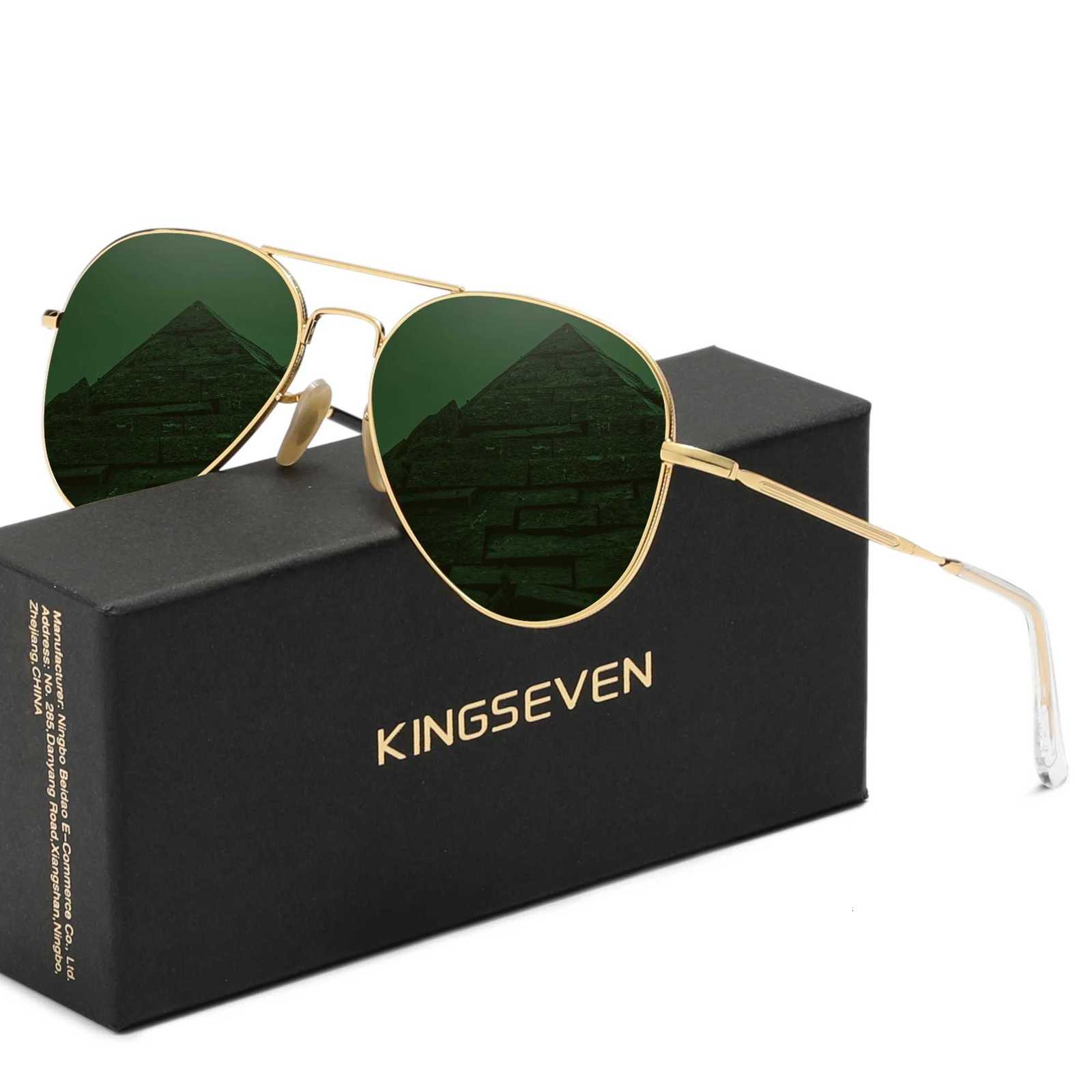 KINGSEVEN Pilot Sunglasses Polarized Men Fashion Alloy Thin Frame Glasses Driving Summer Luxury Brand Women Eyewear UV400T251024