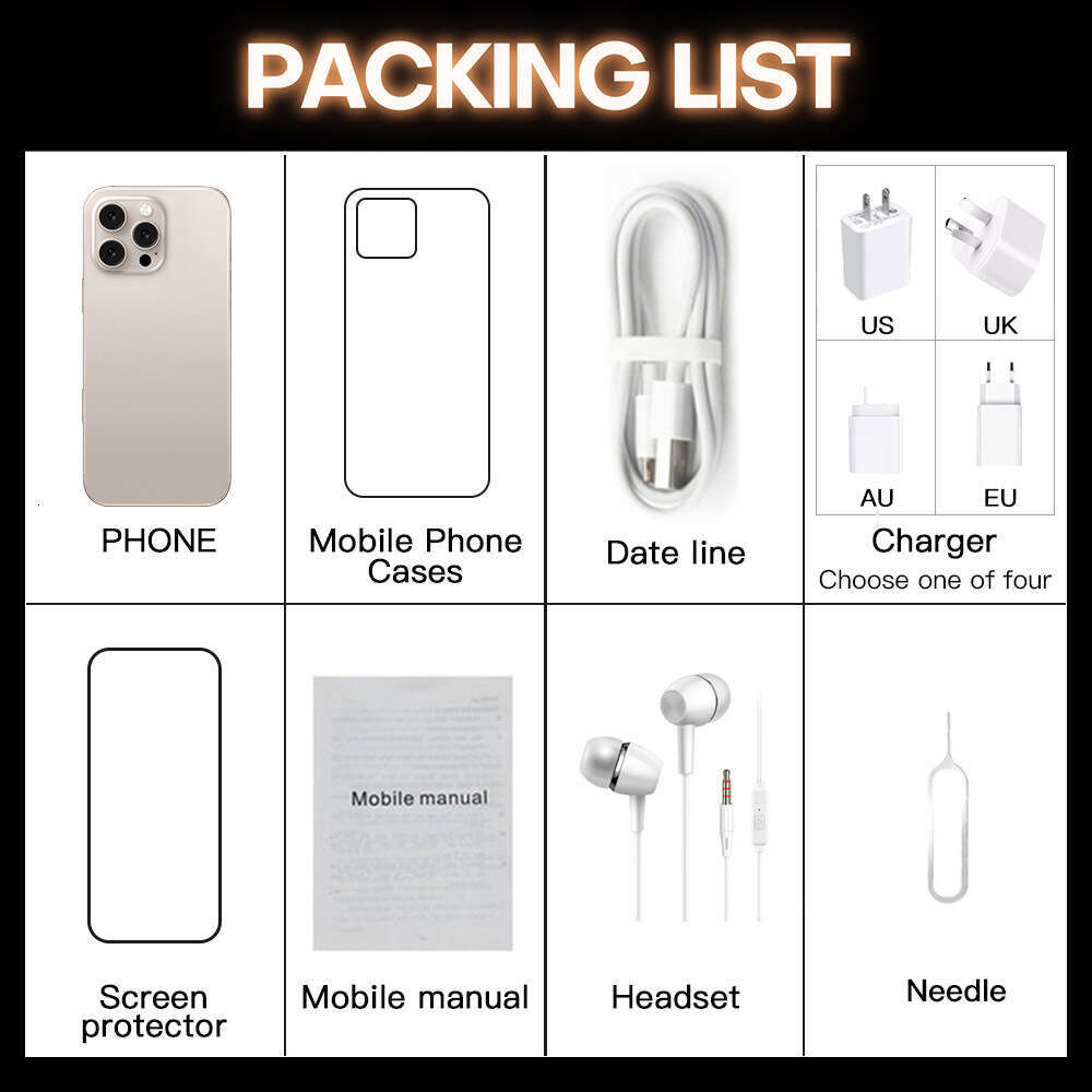 I Pro Max GB Mobile 7.3Inch Android Version Full Network Compatible Smart G Phone