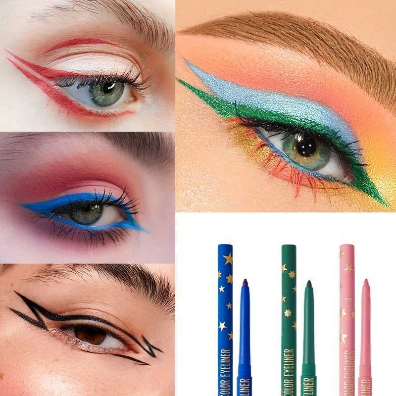 Waterproof Inner Eyeliner Gel Pen Eyeliner Cream Pen Waterproof Eyeshadow Pen Eyeliner Pen18 ColorsL251024