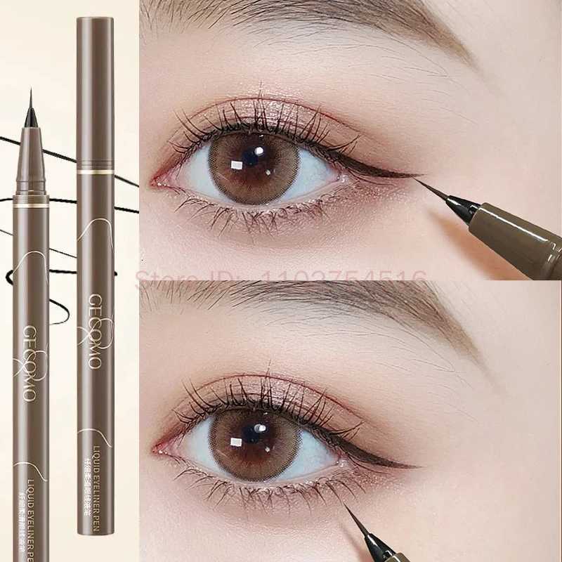 Ultra Thin Black Brown Lower Eyelash Eyeliner Pen Waterproof Lasting Smooth Lying Silkworm Eyes Liner Pencils Eye Makeup ToolsL251024