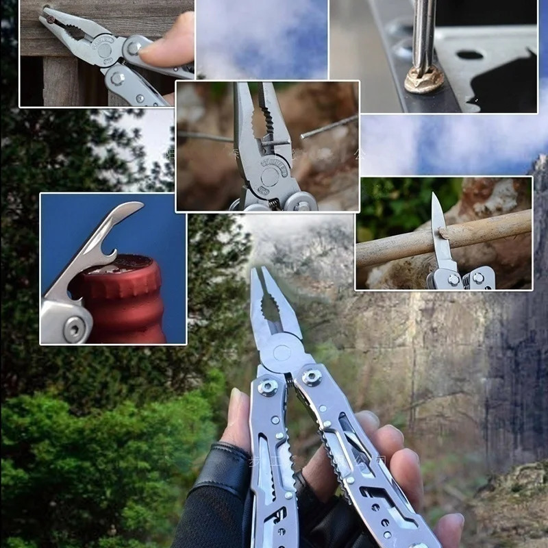 Creative 15 IN 1 Multi Tools Folding Pliers Camping Outdoor Survival with Nylon Bag 251013