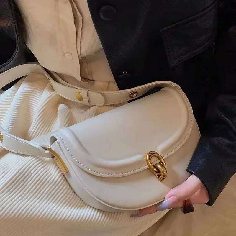 Small Crossbody Bags For Women Trend Designer Underarm One Shoulder Bag PU Leather Ladies Shopping Handbags Purses