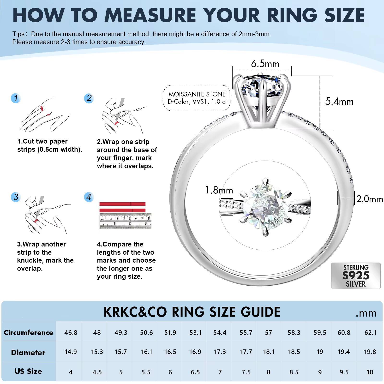 Moissanite Jewelry 925 Sterling Silver Moissanite Ring Round White Heart Vvs Diamond Engagement Moissanite Rings for Women