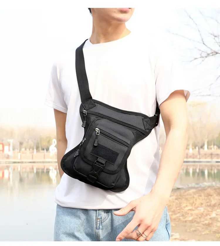 New Motorcycle Drop Leg Bag Camouflage Waterproof Waist bag Outdoor Multifunctional Travel Hiking Portable Motorcycle Leg bagsL251024