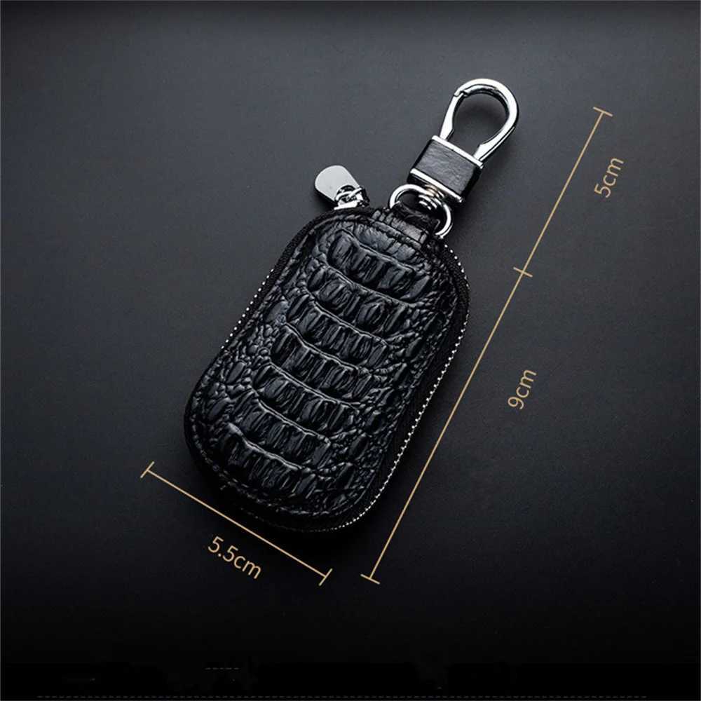 Unisex Leather Key Case For Car Key Wallet Pocket Key Holder Organizer Pouch Keys Organizer Large Capacity Zipper Key Case Bag Z251023