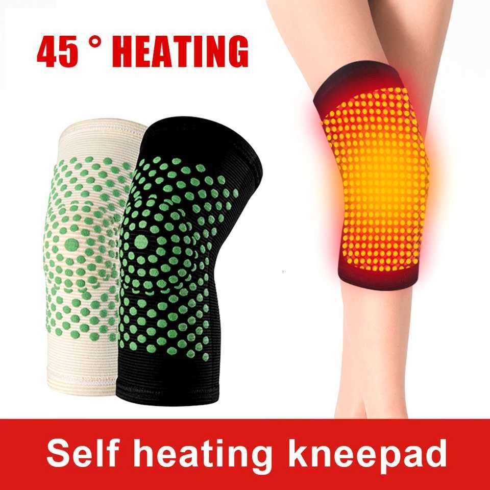 1Pair Winter Self Heating Knee Pad Knee Brace For Arthritis Joint Pain Relief Injury Recovery Knee Support Protection Leg WarmerW251024
