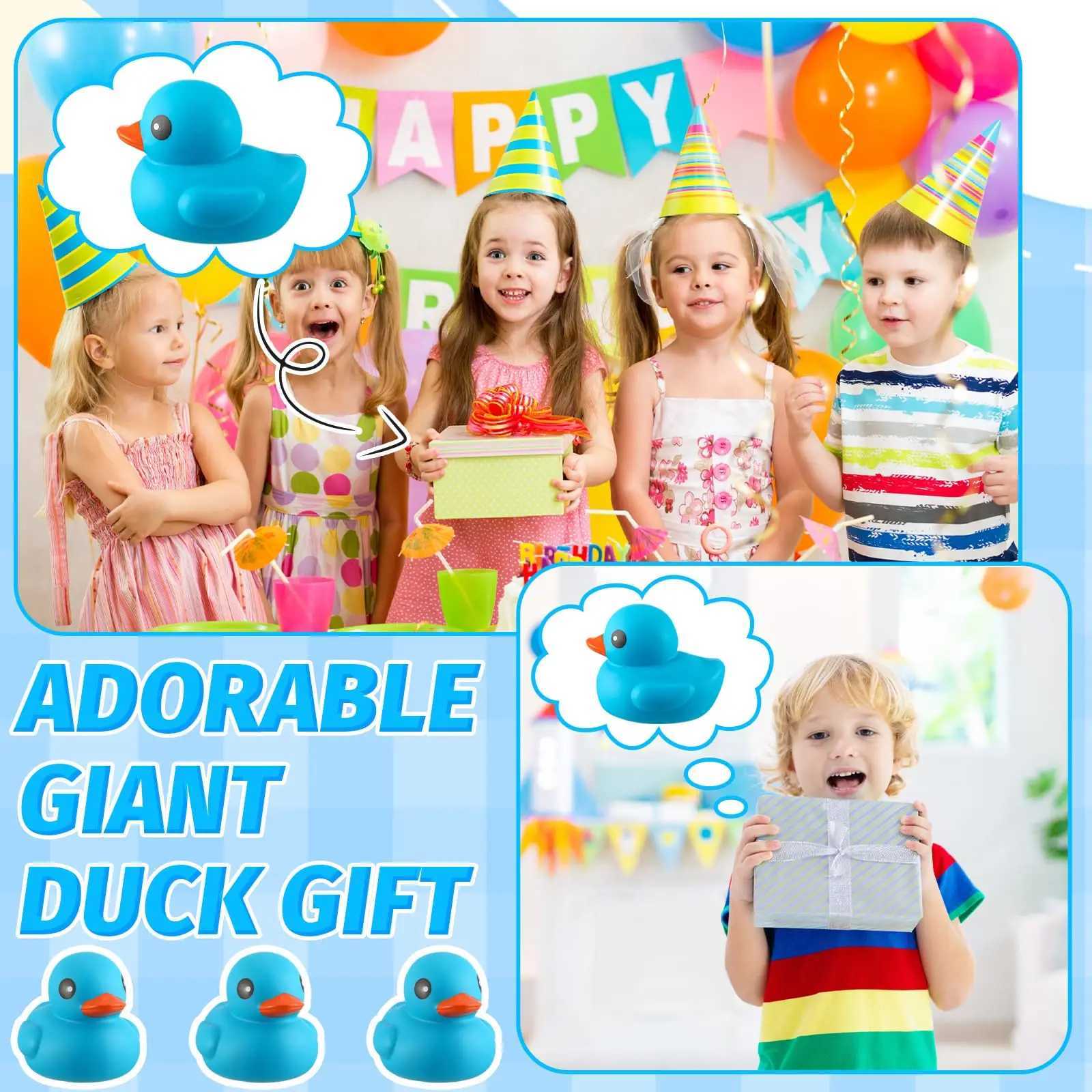 5 Inches Large Rubber Ducks Bulk Large Duck Toy Squeak Rubber Duckie Floating Bath Toy Duck for Birthday Party Decoration Gift J251023