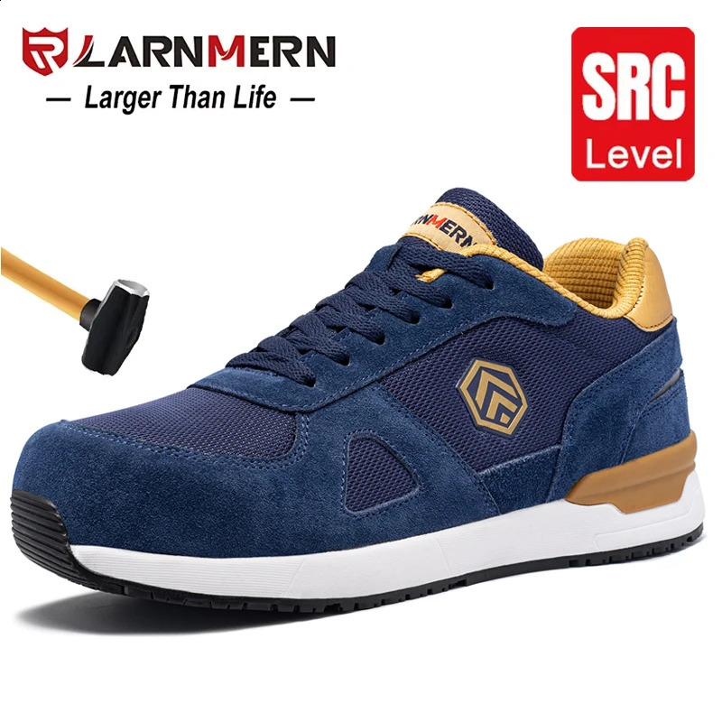 LARNMERN Men Steel Toe Shoes Antistatic Safety Shoes Women Composite Breathable Slip On Work Sneakers Industries Protection 251023