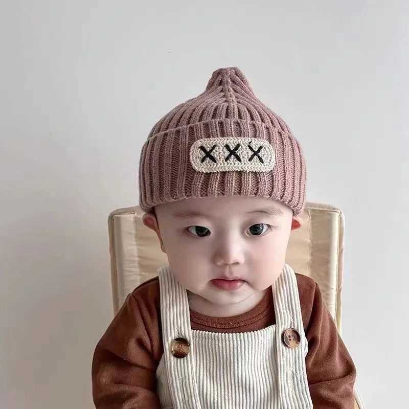 Winter Warm Knit Beanie Hat for Kids Soft Korean Style Rolled Edge Slouchy Cap for Boys Girls Toddler Gift Cold Weather WearL251024