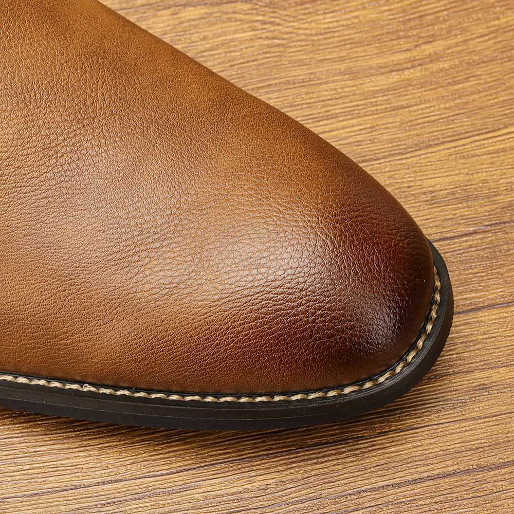 Size 713 Men Chelsea Boots Ankle Boots soft leather Men Boots W251024