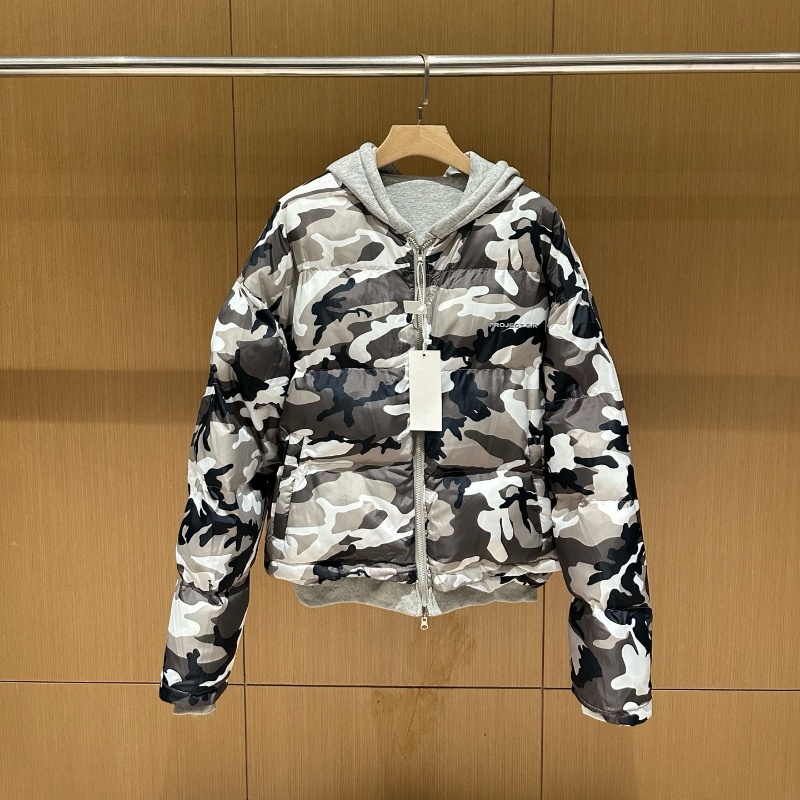 Winter Jackets Greey Camo Men's plus size Outerwear & Coats