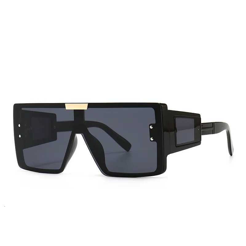 Shield Visor Mask Sunglasses Women Men 2023 Oversized Windproof Punk Glasses Square Big Frame Goggles Shades Sport UV400 OculosT251024