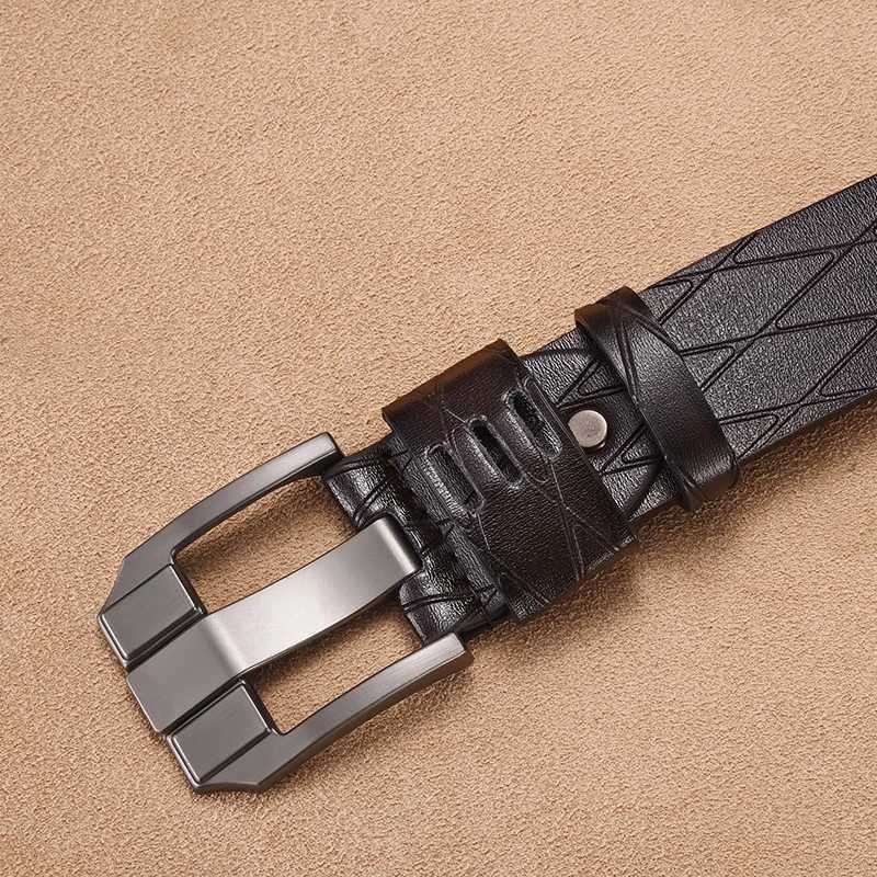 Fashionable Mens Belt Suitable For Business Casual Pin Buckle Belt Simple And Versatile Youth Fashion PU Belt W251024
