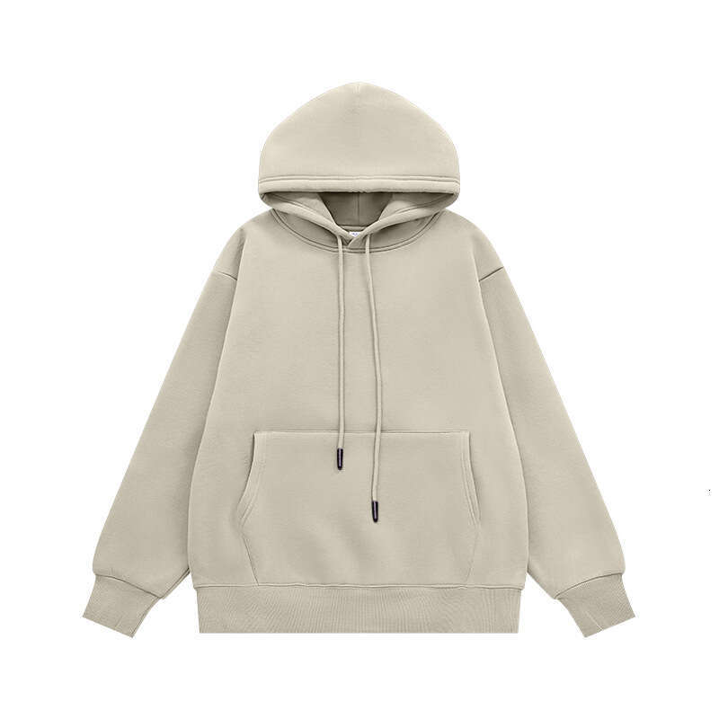 Men's Clothing|American Style Solid Color 350g Sweatshirt 25 Winter New 10 Colors Fleece Hoodie Top for Men