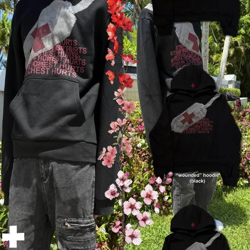 American Harajuku Punk Retro Oversized Zipper Hoodie Men Y2K Hiphop Rock Trendy Casual Loose Sweatshirt Women Streetwear 251018