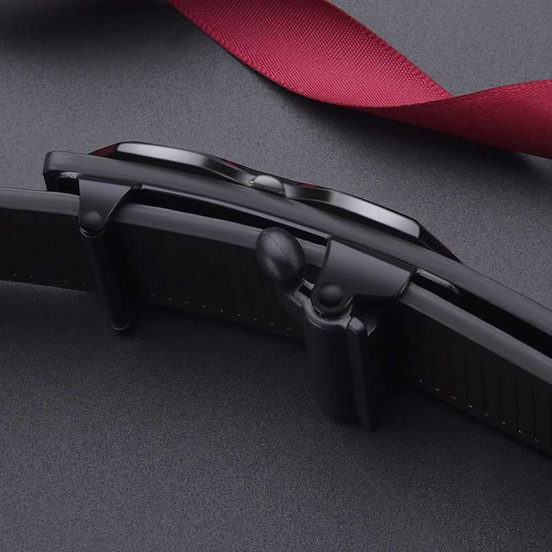 Highend And Atmospheric Mens Automatic Buckle Crocodile Pattern Belt New Mens Casual Wear Belt Fashion Youth Business Belt W251024