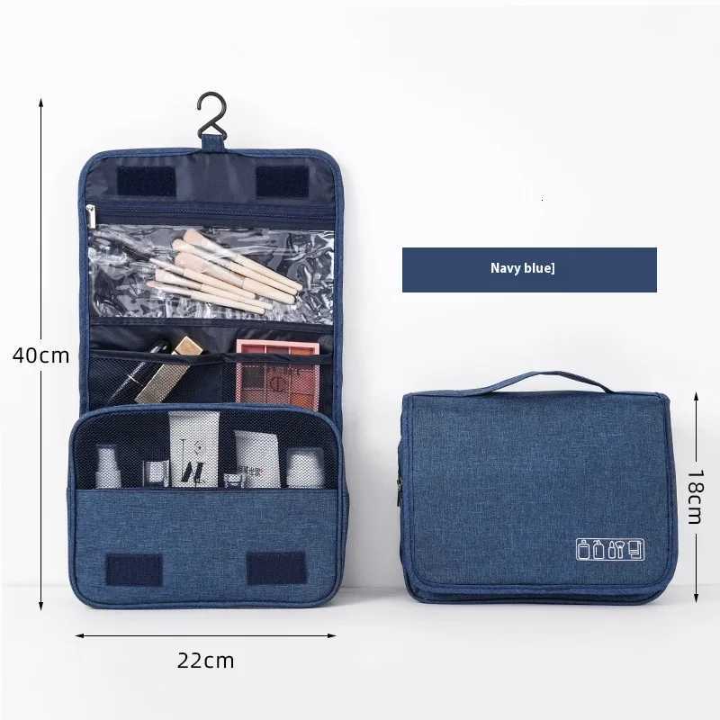 Foldable Toiletry Bag Organizer Hanging Storage Bathroom Makeup Case Cosmetic Bag Travel For Travel BusinessT251024