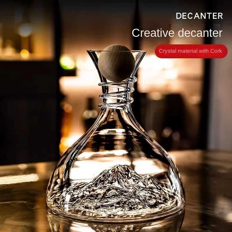 Lead Crystal Wine Decanter berg Design Aerator Optional Wooden Stopper He Bar Accessory Barware and hemade items Y251024