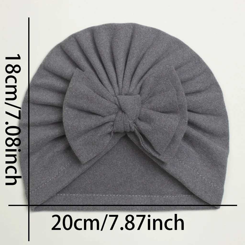 Big Bowknot Baby Hat Turban Winter Newborn Girls Cap Beanies Soft Elastic Infant Toddler Hat Warm Bonnet Kids CapsL251024
