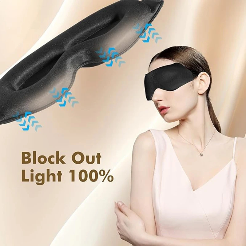 Sleep Eye Mask Weighted for Side Sleeper Men Women 3D Contoured Sleeping Mask No Eye Pressure 100 Blockout Soft Comfortable Eye 251022
