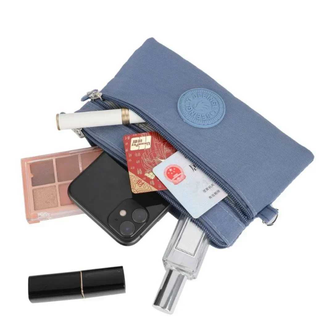 New Coin Purse Wallet Small Nylon Makeup Bag for Lipstick Organizer Unisex Money Phone Keys ID Storage Bags Pouch Z251023
