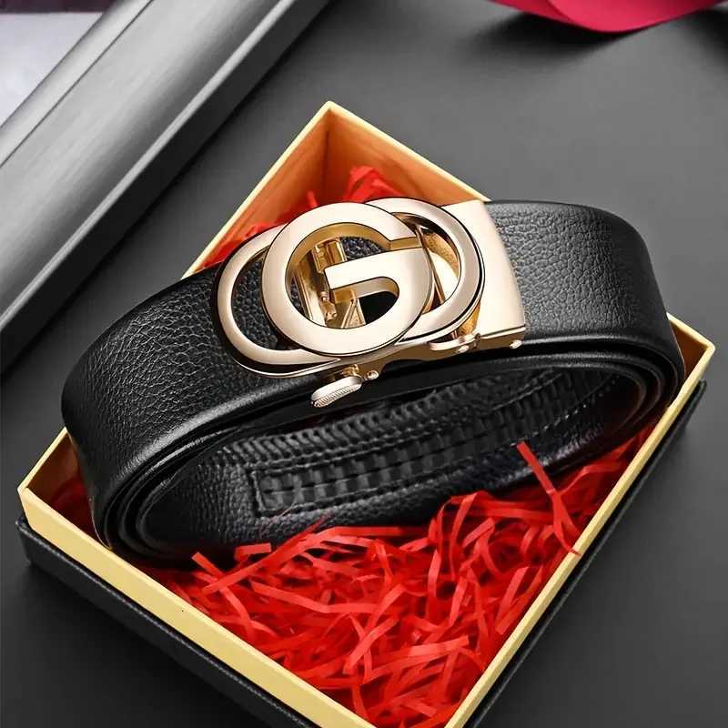 Mens fashionable business belts Genuine luxury brand metal alloy buckle belt High quality soft belt with casual pants jeans W251024