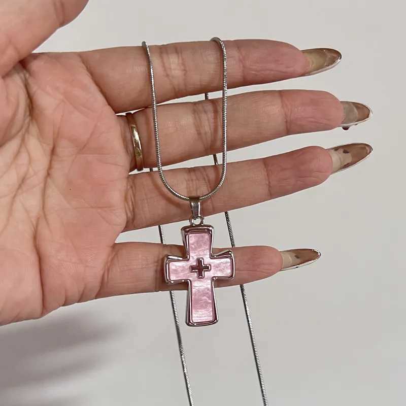 Y2K Cross Necklace With Ins Style Dark Gothic Punk Style Niche Design Unique And Spicy StyleXJ251024