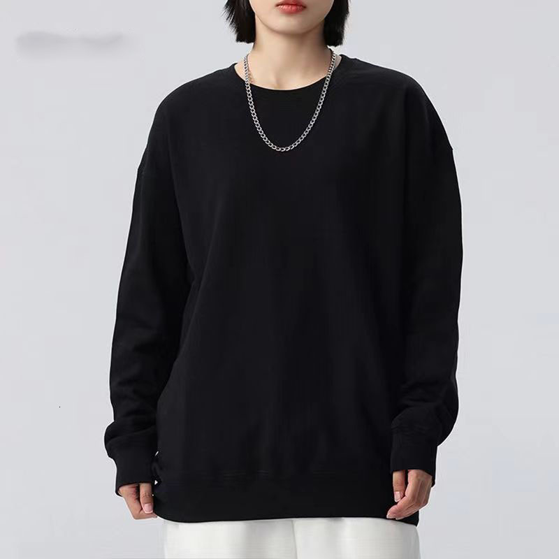 New Men's Sweatshirt Trendy Brand Crew Neck Long Sleeve T-shirt Loose Plus Size Base Shirt Korean Style Designer Hoodie Jacket Tracksuit Men Polo