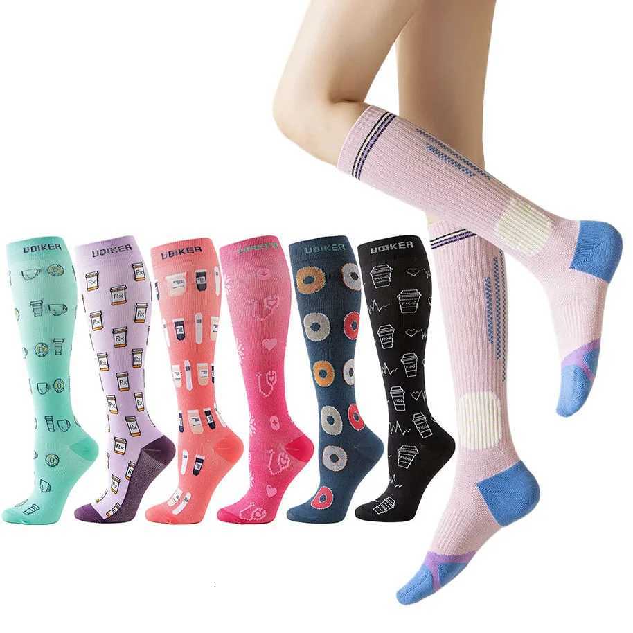 Compression Socks Men Women Best for Sport Cycling Running Yoga Football Basketball Rugby Hiking Tennis Skateboard Exercise Y251024