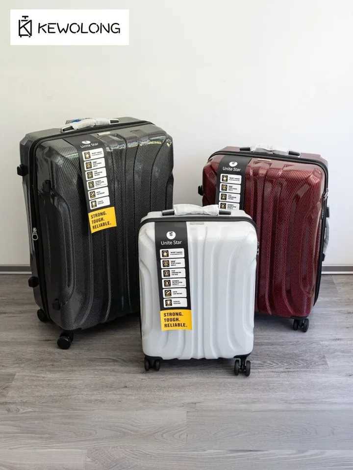 PC Carbon Fiber Luggage Large Checkin Suitcase Ultra Lightweight Travel Trolley Bag with Wheels Spinner Luggage CaseW251024
