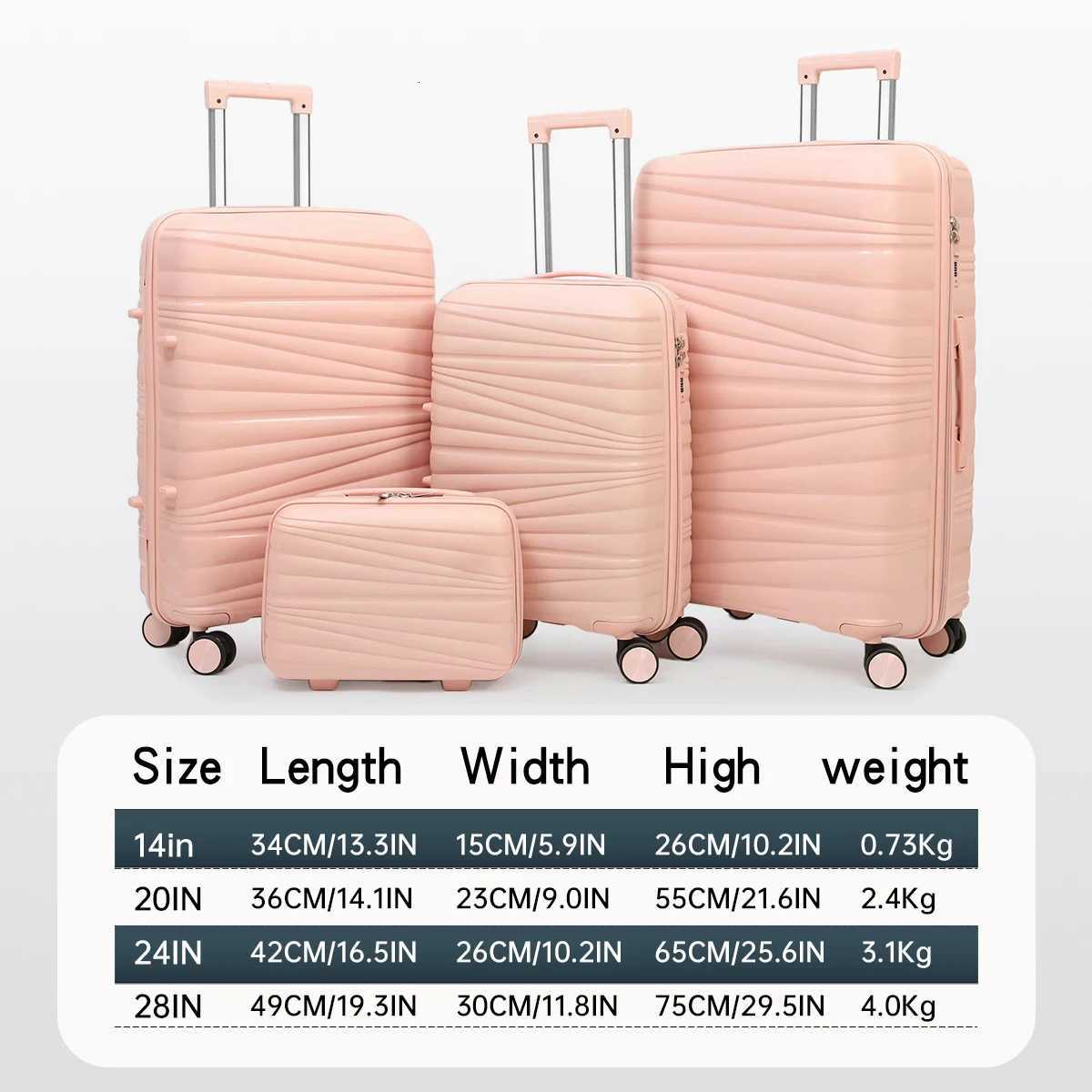 Suitcase 2024 28 Inch Female FineTuning Retro Trolley Bag Travel Suitcase Boarding Suitcase Roller SuitcaseW251024