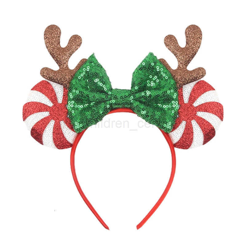 Disney Christmas Mickey Mouse Ear Headband with Shiny Bow - Festive Holiday Accessory for Parties & Decorations designer