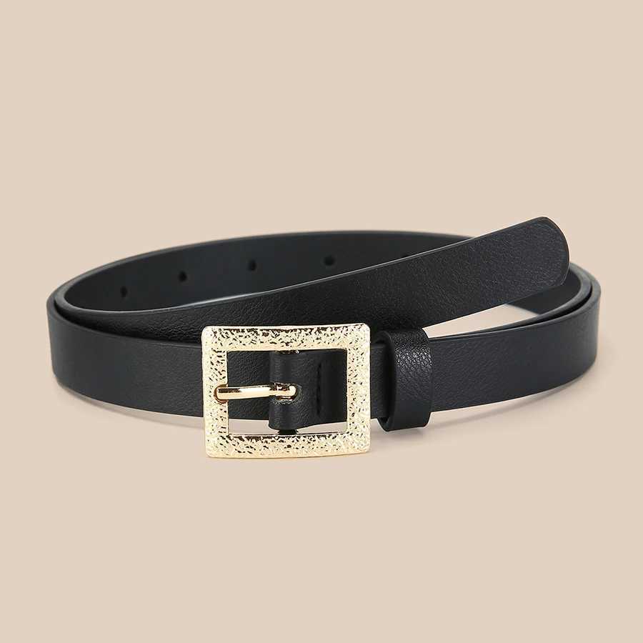 3Pcsset Womens Belt Fashion Pin Buckle Thin Belt Luxury Soft Belt Women with Cargo Pants Jeans Windproof Belt PU Leather Belt W251024