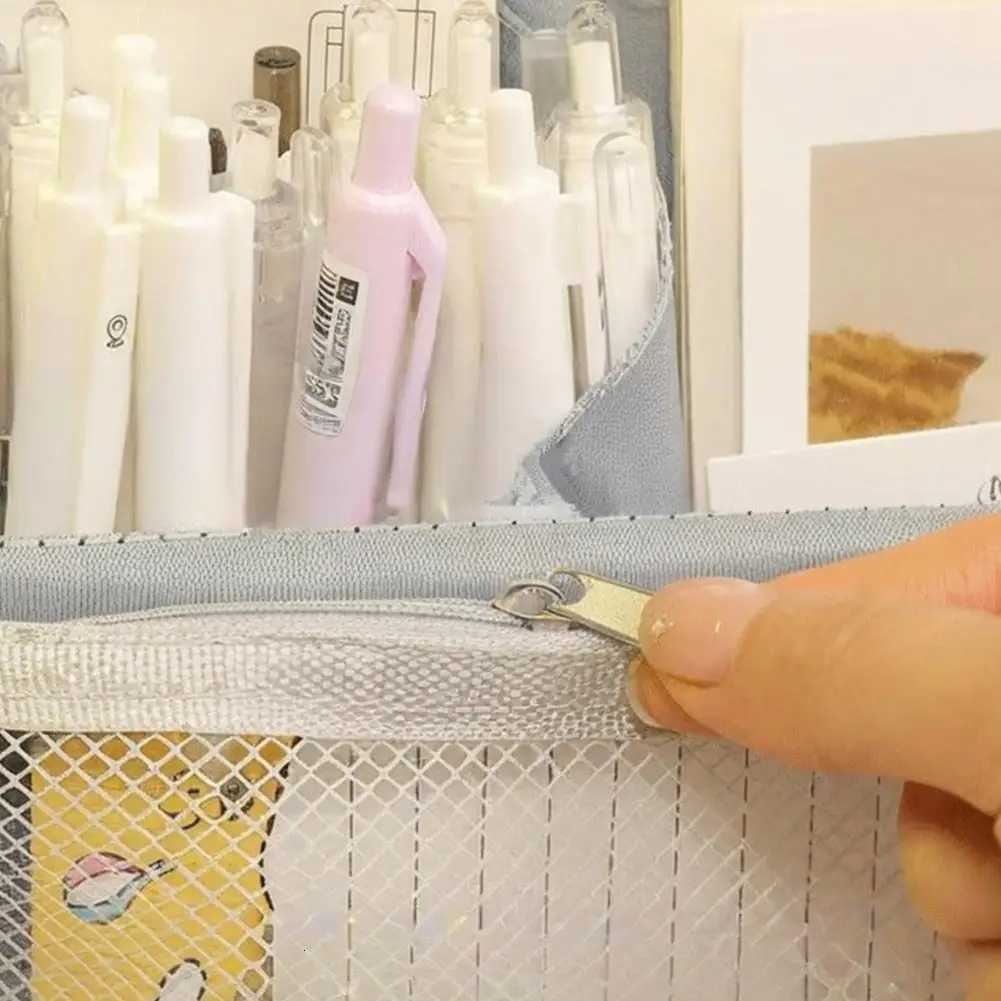 1PC Vertical Makeup Bag LargeCapacity Oxford Cloth Portable Waterproof with Compartment MultiPurpose for Cosmetics ToiletriesT251024
