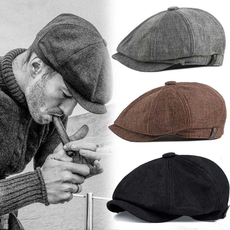 Men Casual y Blinders hat Spring Autumn Retro Beret Hats Wild Casual Hats Unisex Wild Octagonal Cap girl sboy English hat 251021