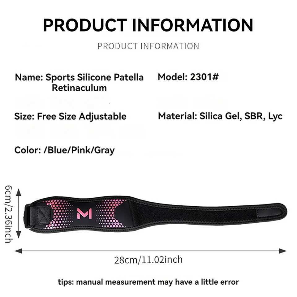 GTUBIKE 1PC Patella Knee Strap Adjustable Knee Brace Patellar Tendon Stabilizer Support Band for Soccer Basketball Running JumpeW251024