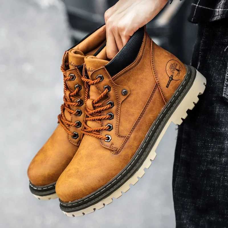 Men Super Warm Snow Boots Winter Mens Ankle Boots Waterproof Short Outdoor Sneakers Autumn Mens Motorcycle zapatillas male W251024
