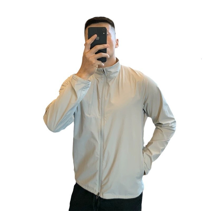 American Style Stand Collar Sports Designer Hoodie Jacket Tracksuit Men Polo Veste Coat Outdoor Men's Jacket Spring Autumn Thin Long Sleeve Funct