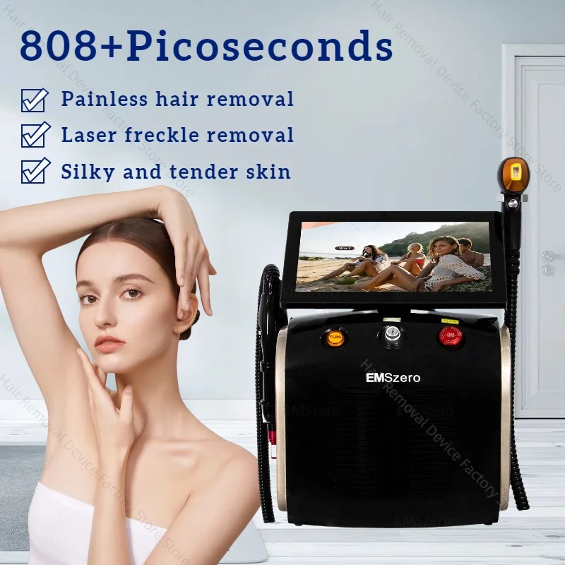 3500W High Power Ice Cooling 755nm 808nm 1064nm Device Diode Laser Epilator Wavelength Painless 808nm Hair Removal Machine