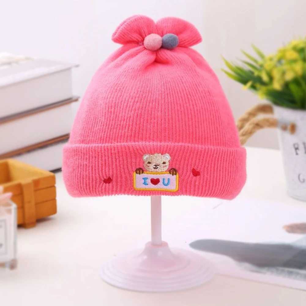 Unisex Newborn I LOVE YOU Baby Knitted Wool Hat Autumn Winter Soft Baby Beanie Hats For Kids 06 Month Boys GirlsL251024
