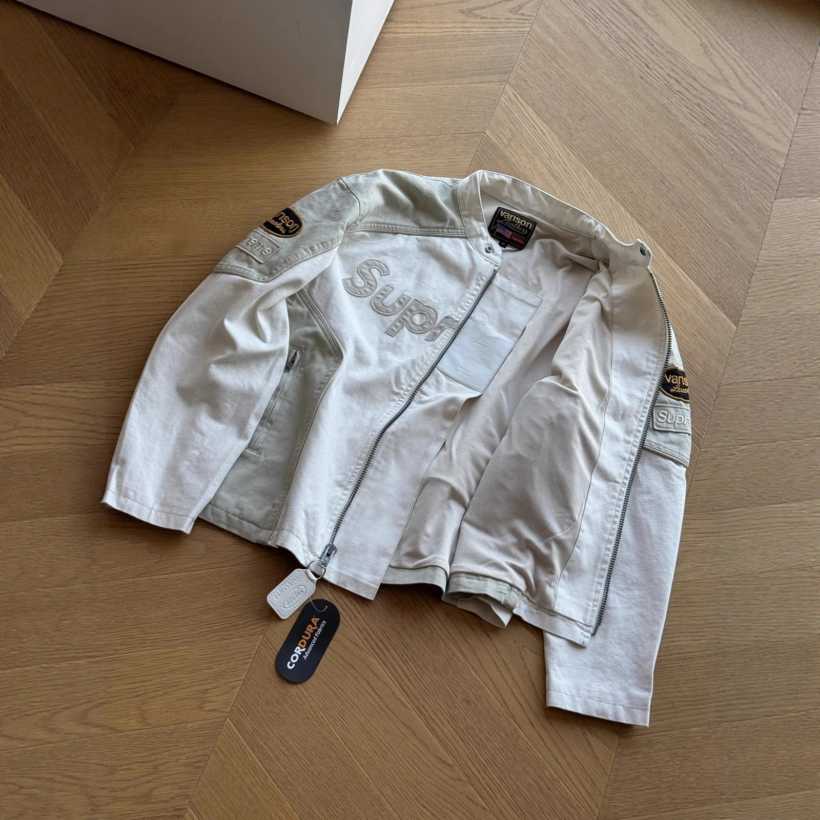 American retro trendy autumn and winter joint leather zipper splicing jacket for men and women 251023