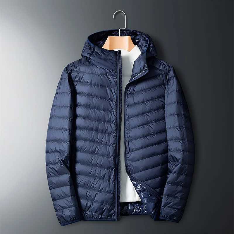 Plus Size thin and light hooded mens down jacket large size coat man puffer plus size winter jacket men 9XL 10XL 11XL 13XL 14XL Z251024