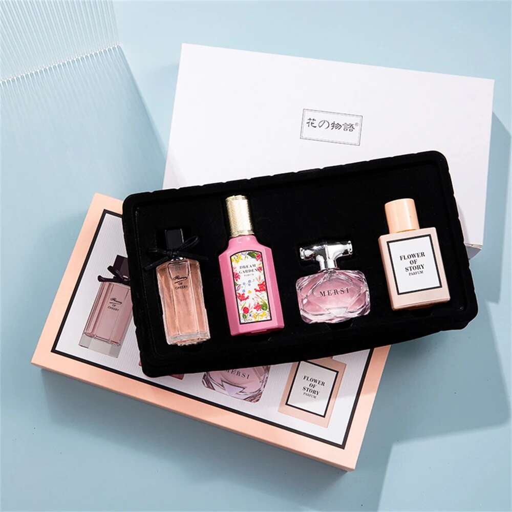 Gift Box 110ml Four Piece Set Women Fragrance Perfume Balminess Pheromone Eau De Parfum Floral Scent Toilette X251023