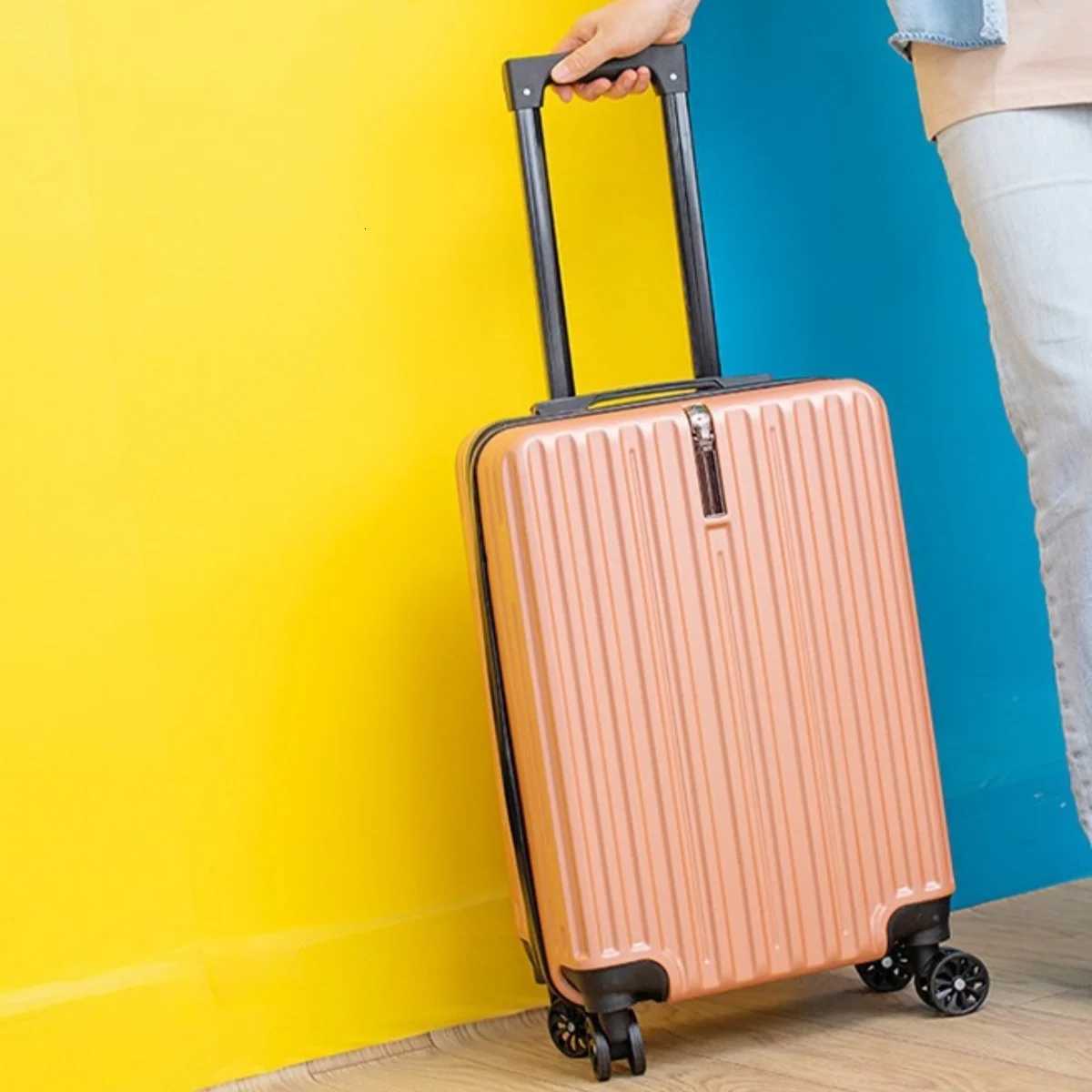 New Trolley Suitcase with Hook Universal Wheel Zipper Closed Telescopic Pull Rod Unisex Large Capacity Hard Shell Password LockW251024