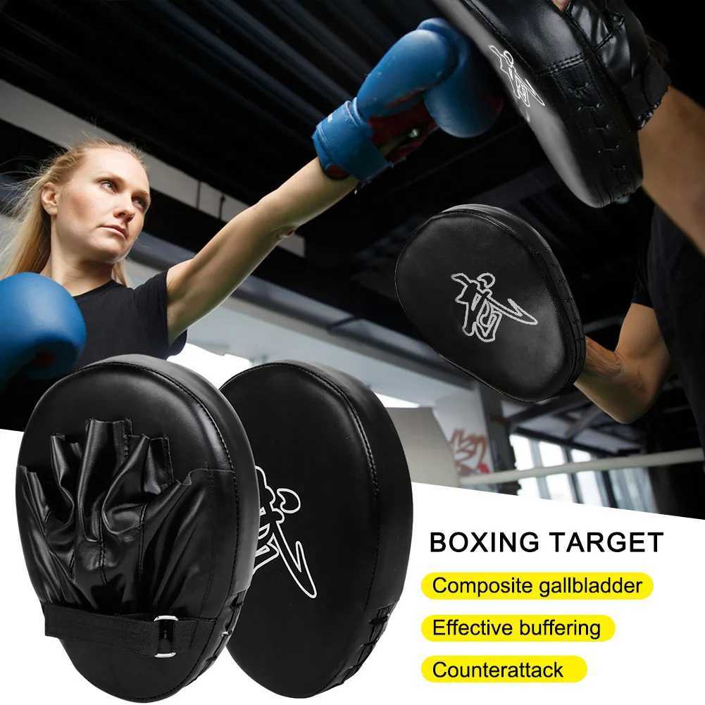 Boxing Hand Target 5Finger Hand Targets Wear Resistant Punching Mitts Boxing PU Leather Focus Boxing Pads Muay Thai Supplies Y251023