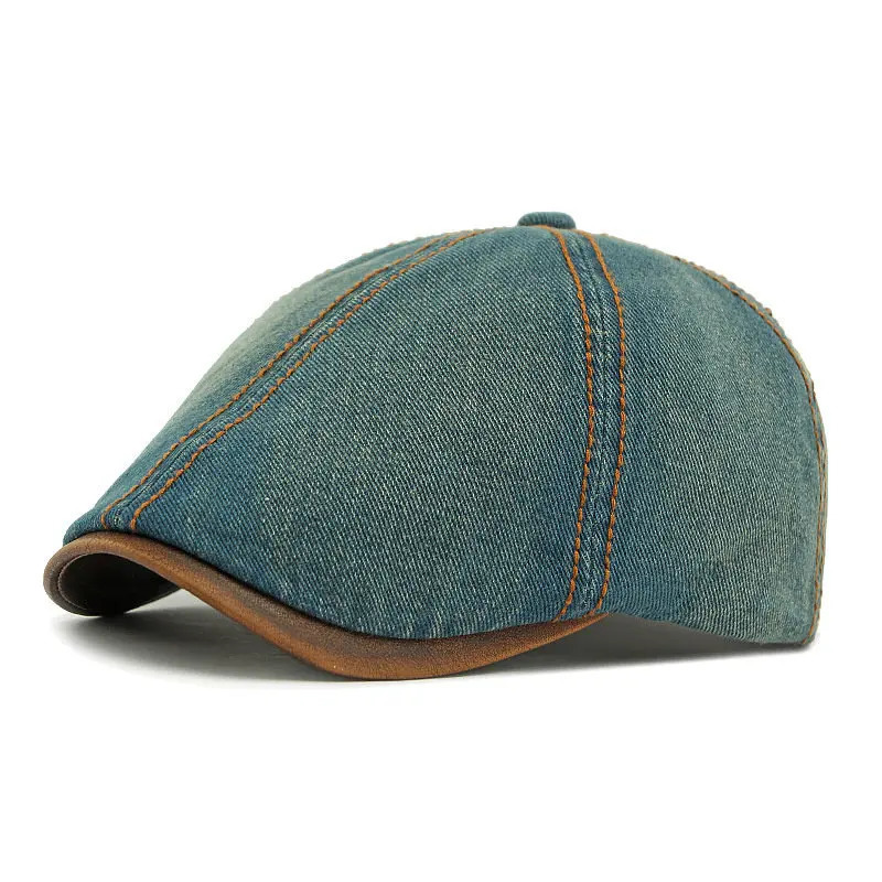 2025 Four Seasons Cotton Solid Print sboy Caps Flat ed Cap Men and Women Painter Beret Hats 36 251021