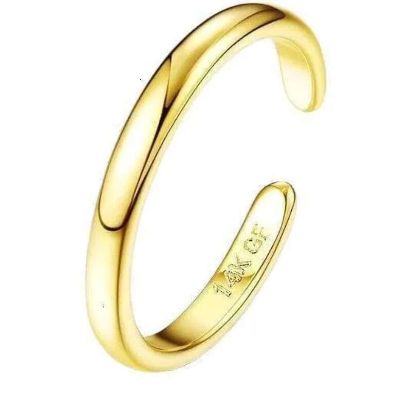 Designer luxury rings Adjustable opening Zircon inlay Fashion Trendy High-End Toe Ring copper plated with 14K gold Festival vacation gift