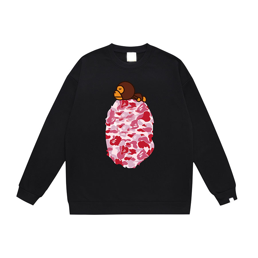 Bapp hoodie Designer Pullover Unisex Bapehoodys Sweatshirt Heart bapelys fashion Pattern Printed Red Heart Embroidery Cotton Long Sleeve Bathing App Hoodies f8e