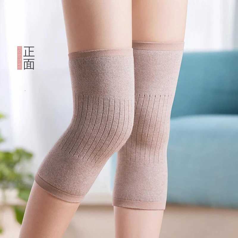 1 Pair Cashmere Warm Kneepad Wool Knee Support Men And Women Cycling Lengthen Prevent Arthritis Knee PadW251024